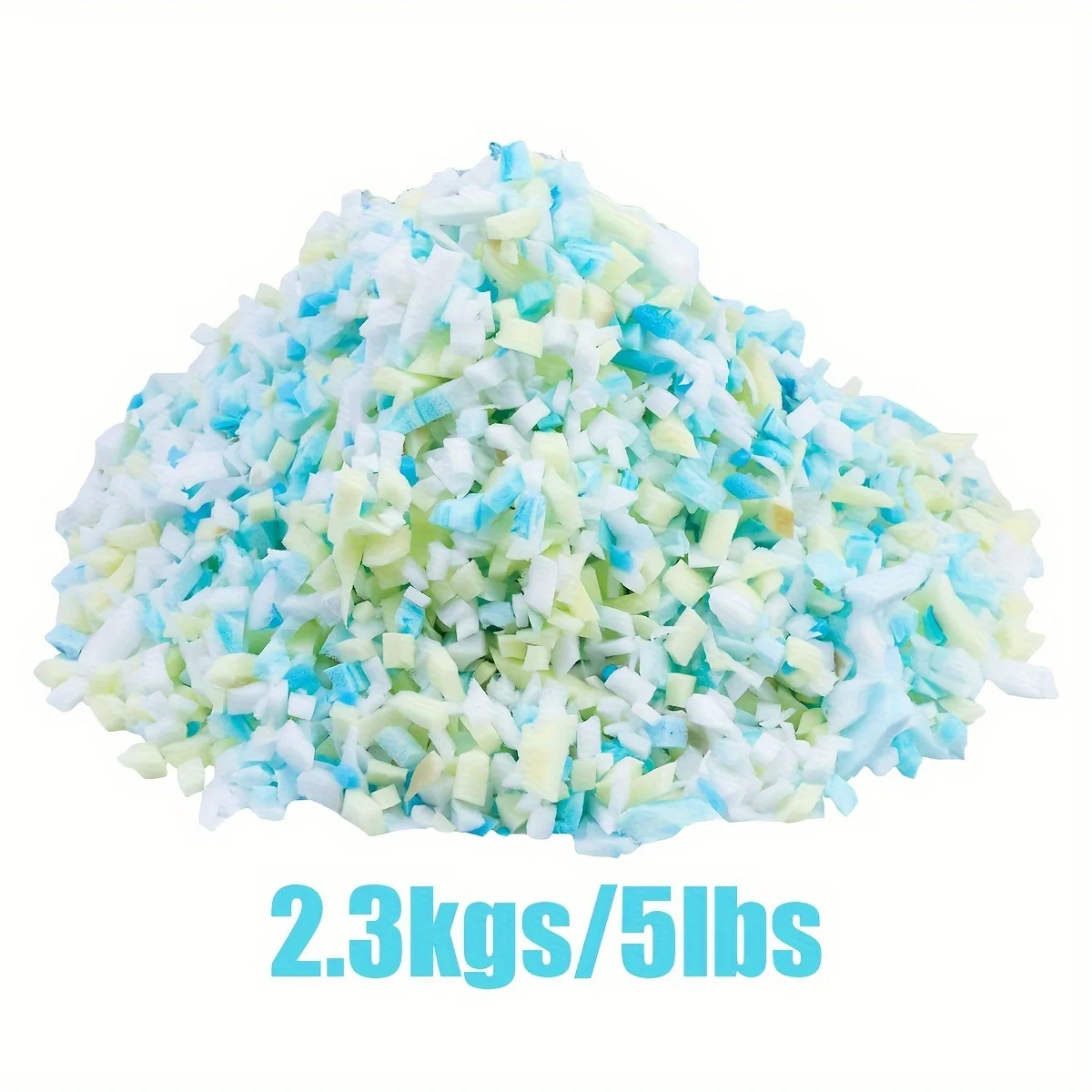 2.2KGS/5lb Bean Bag Filler Shredded Memory Foam Fill for Bean Bags Pillows Chairs Crafts, Bag Refill Replacement Fills