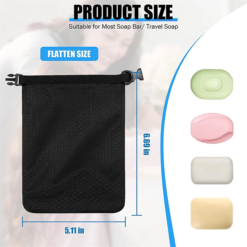 Soap Bar Case Dish Bathroom Sealed Waterproof Tableware Soap Holder Multi-functional Travel Storage Bag For Outdoor Travel 2