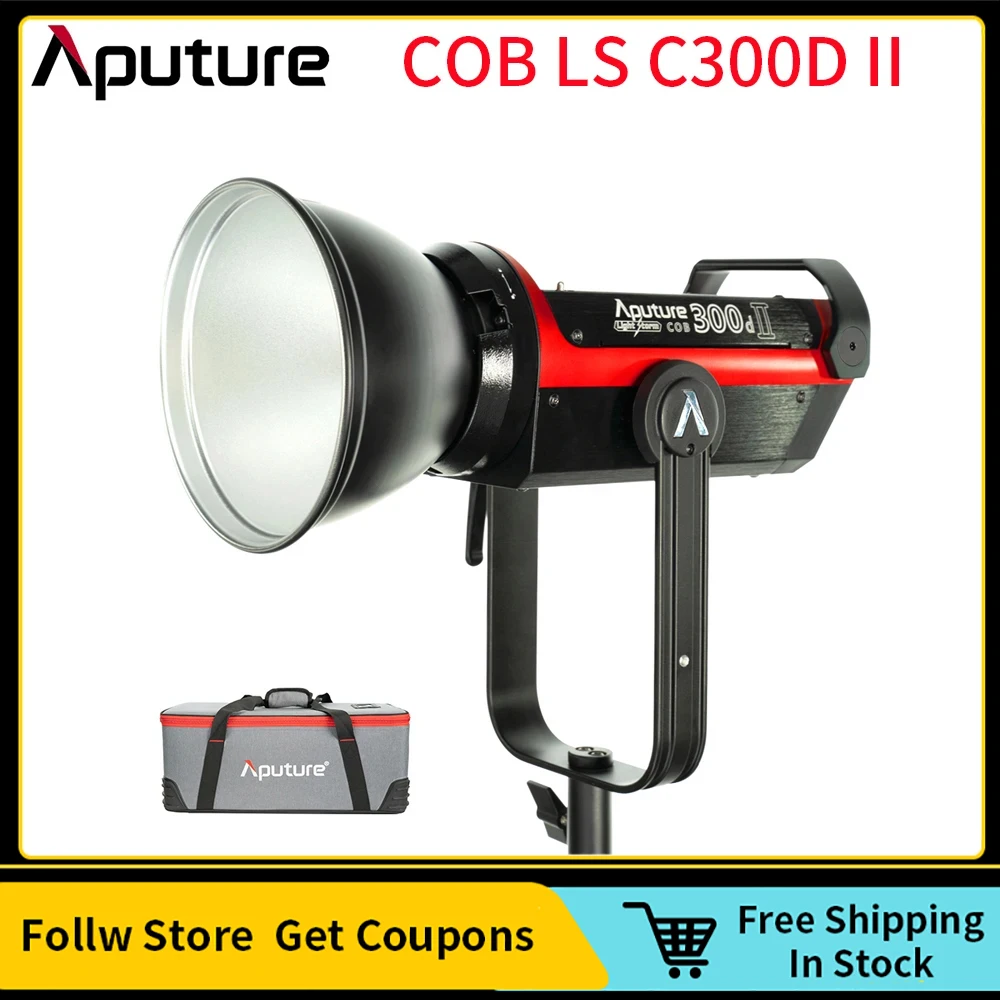 

Aputure LS C300D II 5500K LED COB Video Light Daylight V-mount Outdoor Studio Photography Lighting Lamp