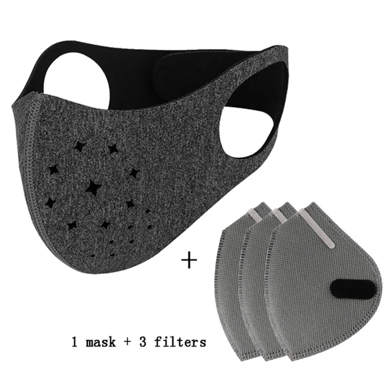 

Cycling Masks Filter Activated Carbon PM2.5 Anti-Pollution Mask Sport Mountain Road Cycling Dustproof Riding Masks Bike
