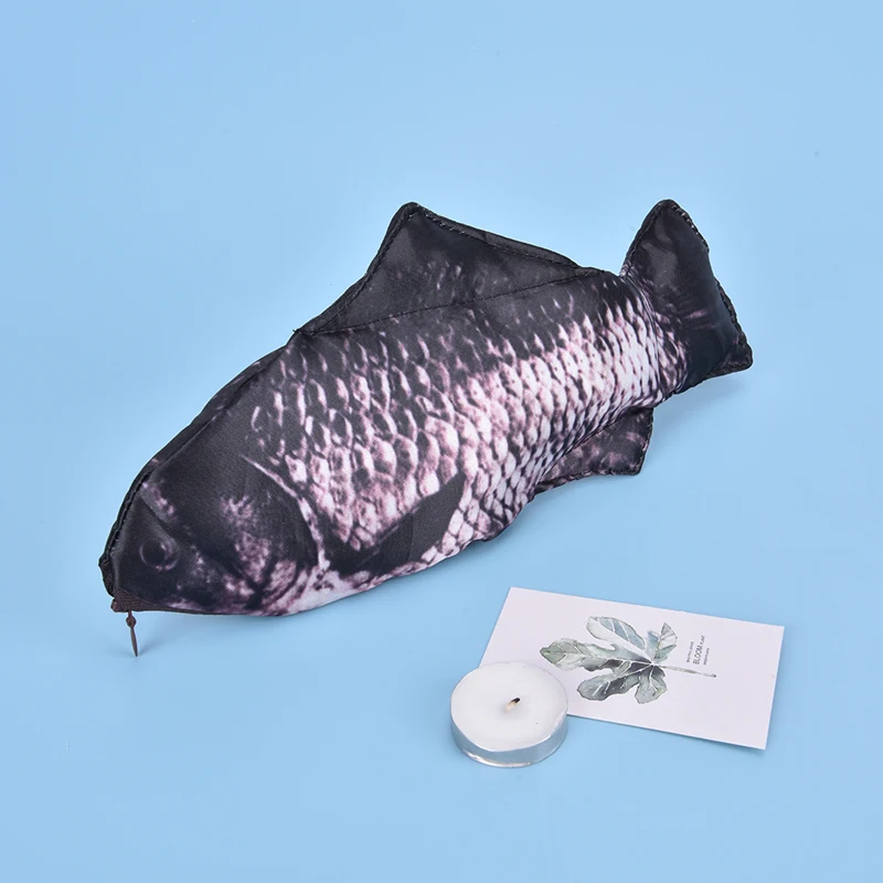 창의력 짠 물고기 연필 가방, 초등 학생 연필 가방, 문구 상자, 시뮬레이션 붕어 연필 가방 지갑