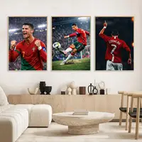 ⁦ملصقات جدارية ذاتية اللصق لكريستيانو رونالدو | Cristiano Ronaldo Self-Adhesive Art Wall Sticker Poster⁩ - الصورة ⁦4⁩