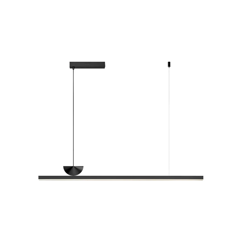 

YY High-End Copper Nordic Designer Bar Geometric Long Strip Dining Table Lamp