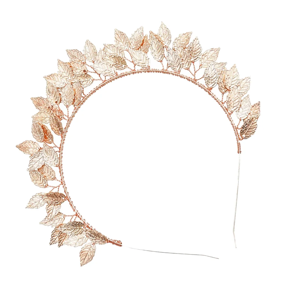 

Bridal Headband Leaf Tiara Wedding Headpiece Prom Festival Hair Accessories for