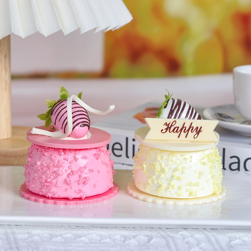 Food Photography Props 1PC Multiple Style Artificial Cake Fake Food Decoration Photography Pro Food Simulation Cake Model Tea Table Decoration FCYY-035