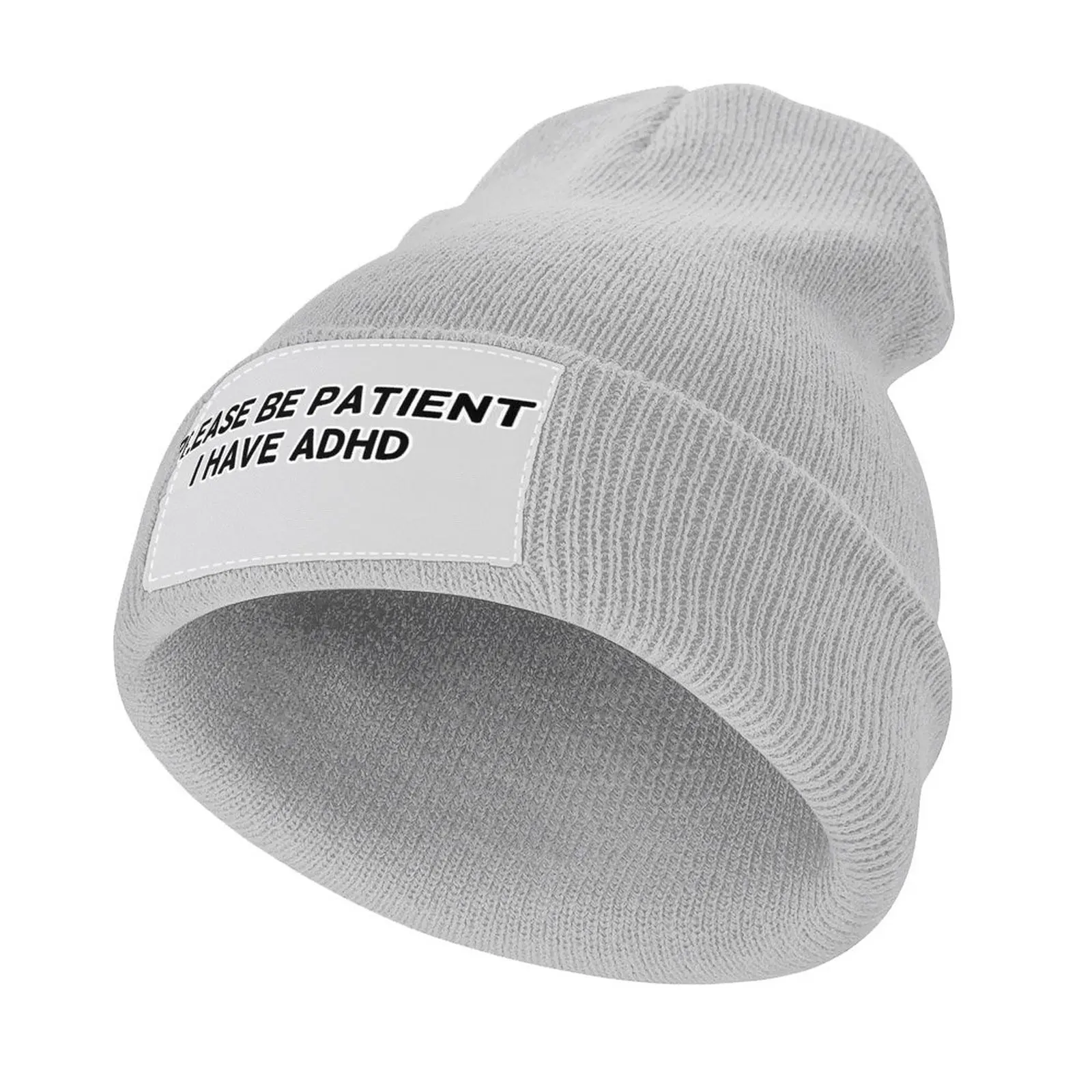 

Please be patient, I have ADHD Knitted Hat Luxury Hat Beach Outing funny hat Military Tactical Cap Cap Men's Women's