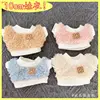 10cm cotton doll winter loop down sweater with shoulder strap pants set, cute doll changing outfit 1