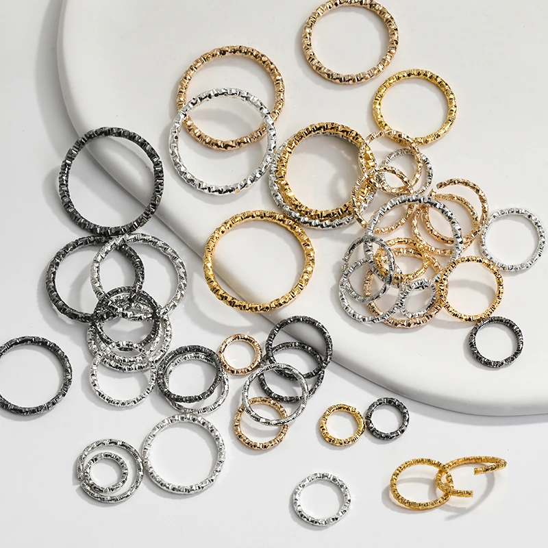 Single Loop Jump Rings Silver Plated Split Ring Jewelry Making Findings  50pcs Se