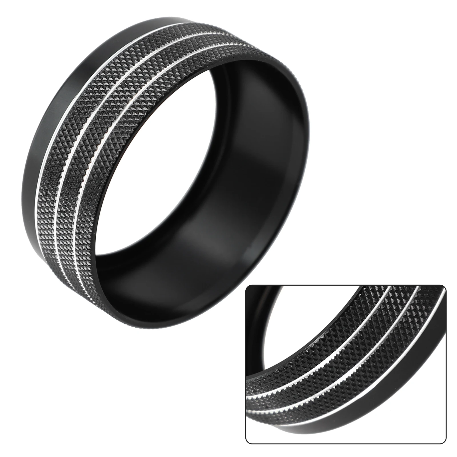 

Transform Your Car's Interior with Black Gear Shift Switch Button Knob Cover Ring for Dodge for RAM 1500 Rust Proof and Stylish