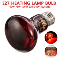 220-240V E27 Poultry Heating Bulb 100/75/60W Infrared Insulation Heating for Reptiles Plants Amphibians Pets Livestock 1