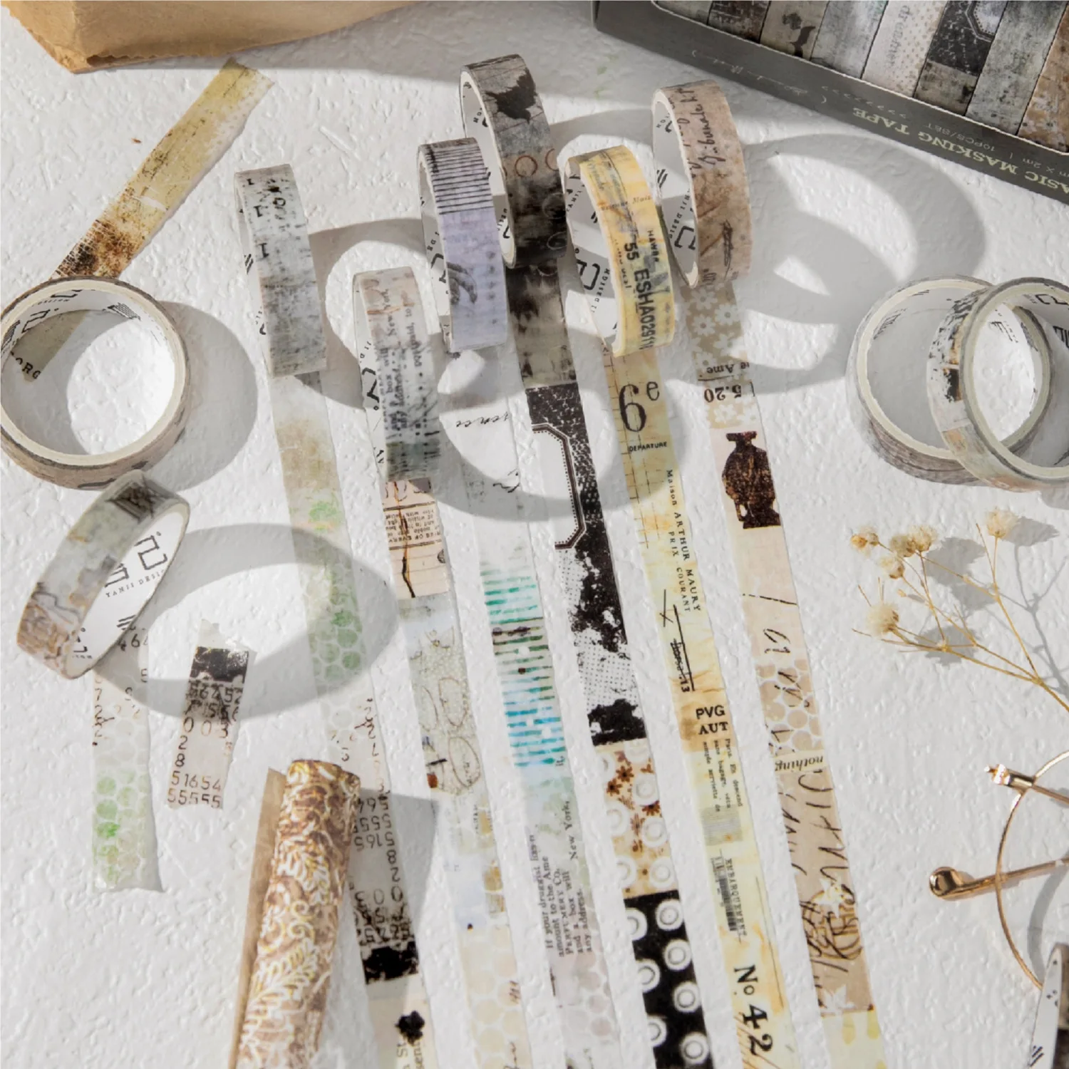 1pcs/1lot 장 접착 테이프 기본 생활용 마스킹 테이프 스크랩북킹 DIY 종이 일본어 스티커