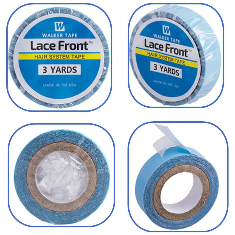 Wig Tape Hair Extension Tape Double Sided Tape Blue Lace Front Tape Double-sided Adhesive Tape for Hair Extension/Lace Wig/Toupee