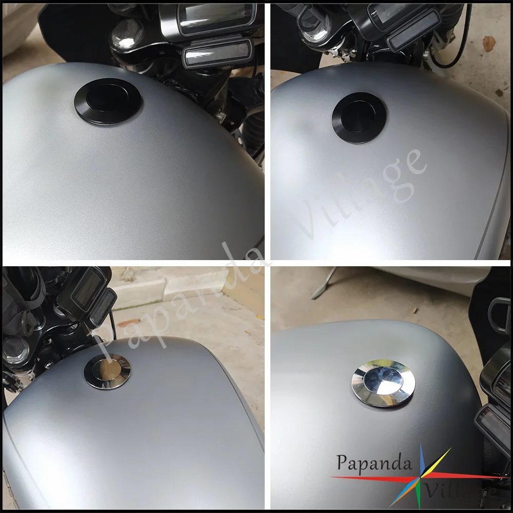 ポップアップフラッシュマウントの燃料キャップと左側のタンク