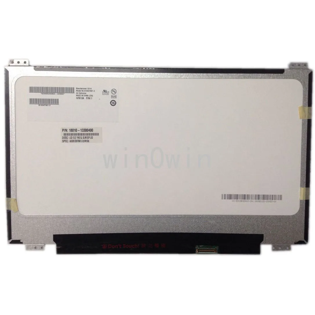 

B133HTN01.0 B133HTN01.1 B133HTN01 V.0 V.1 13,3 тонкий 30PIN eDP вверх + вниз отверстия для винтов фотографический ЖК-экран