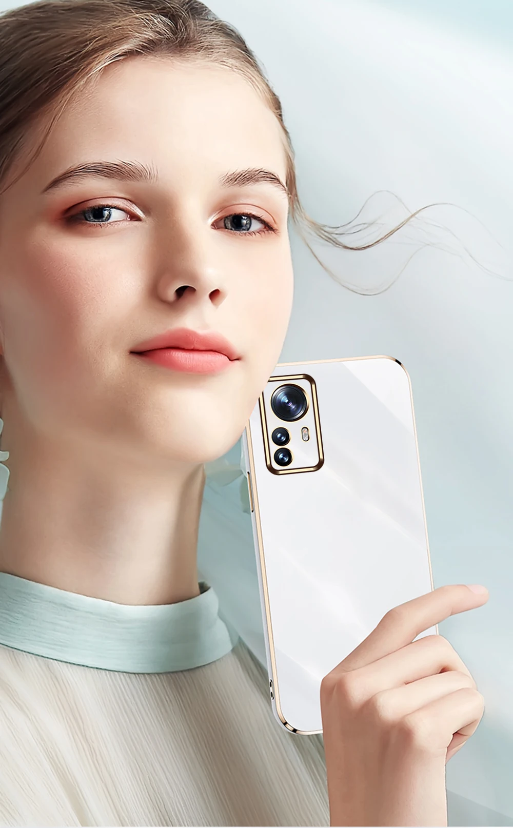 Xiomi Xaiomi Xiaomy 12X Case Luxury Plating Square TPU pehme kate Xiaomi Mi 12 Pro 5G põrutuskindla kaitseraua kaamera Prote jaoks_voghion.com