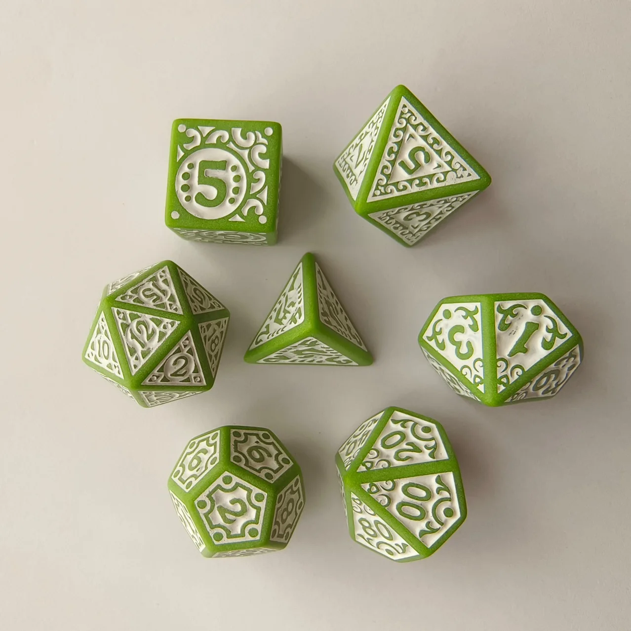 Acrylic Dice Game Dice Dice Set 7pcs/lot Polyhedral Dice Double-colors DND RPG TRPG Dice Set for Entertainment Board Game D20 D12 D10 D8 D6 D4 Table Game