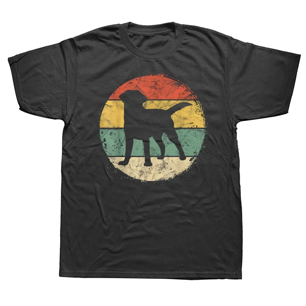 Retro Labrador Besitzer Geschenk Golden Black Lab Dad Mom T Shirts Grafik Baumwolle Streetwear Kurzarm Sommer Stil T-shirt Männer