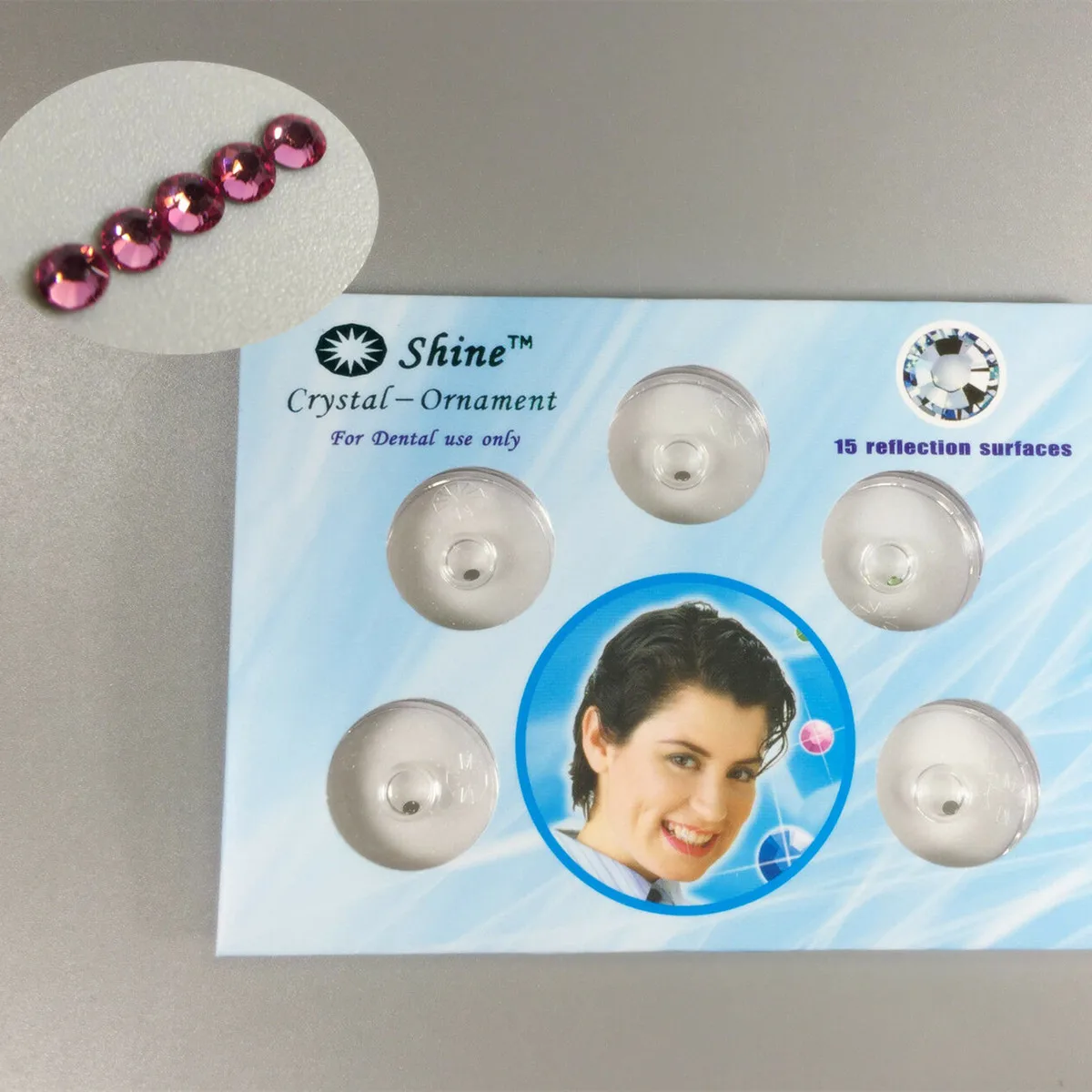 

Dental Teeth Gems Crystal Tooth Ornaments Oral Teeth Pink Color Jewelry