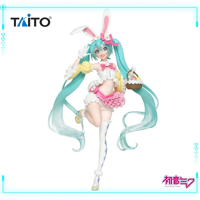 

TAITO Original Genuine Piapro Characters Vocaloid Virtual Singer Hatsune Miku 2nd Season Spring Ver. 18cm Figure Model Toy Gift