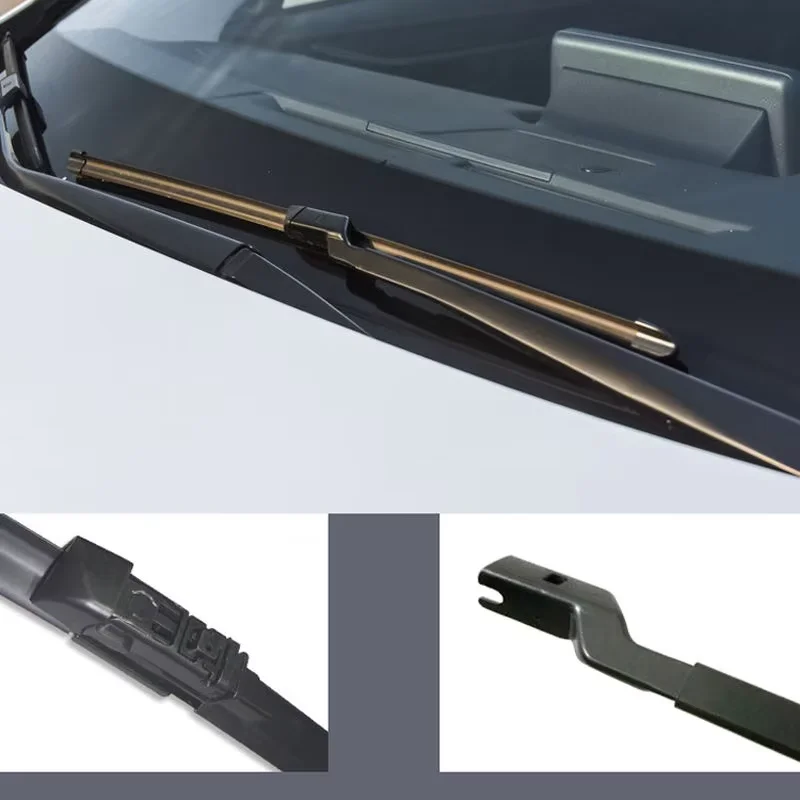 Premium Quality Car Wiper Blades - Front & Rear Set with Window Cutter Accessories