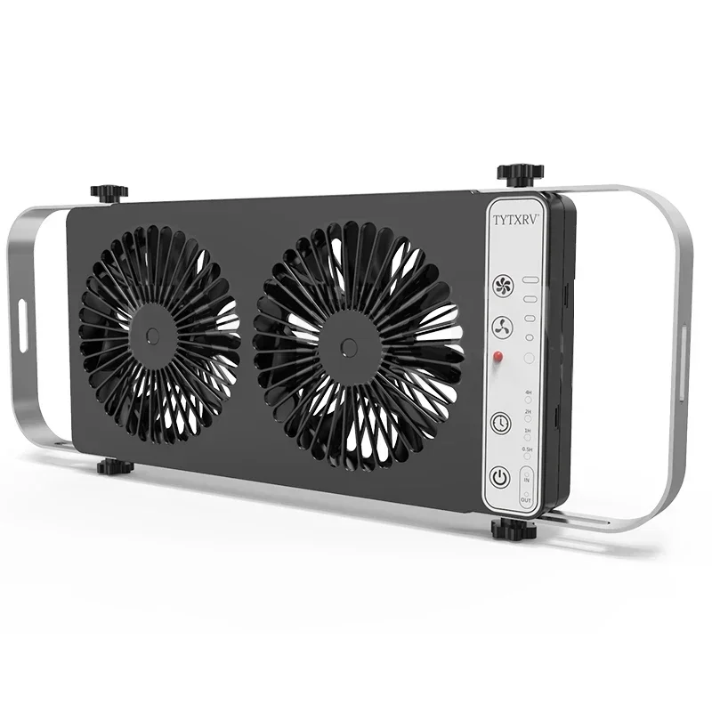 Hot Sale RV 12V Silent Movable Portable Fan Ventilation and Easy To Carry Window Exhaust Fan Caravan RV Parts Accessories