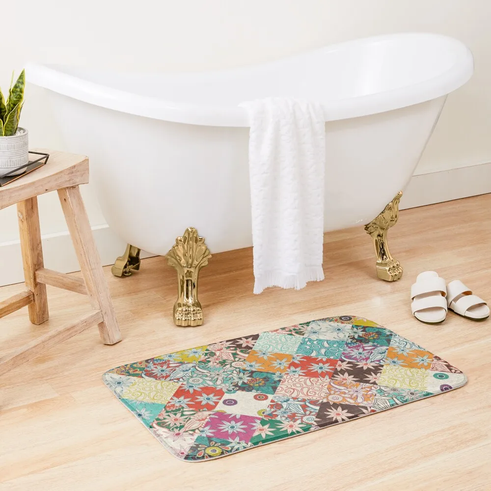 

sarilmak patchwork Bath Mat Anti-Slip Bathtub Bathroom Gadgets Washable Non-Slip Kitchen Rug Absorbent Rug Mat