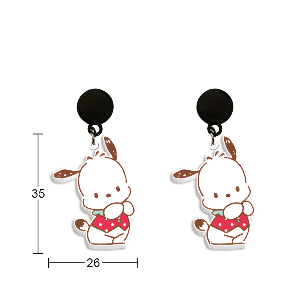 

Новый стиль, милые акриловые серьги-гвоздики Sanrio, серьги Hellokitty из смолы, технические подарки для друзей