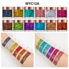 12 Color Cosmetic Glossy Shiny Sequins Chunky glitter eyshadow gel Cream Chameleon Eye shadow 5