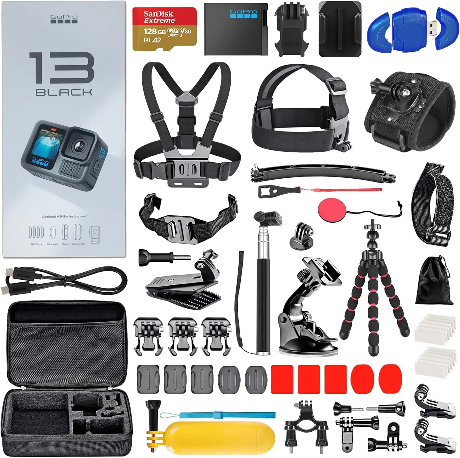 007 Xmas Sales New Original -GoPro HEROs 13 Black Bundle- 128gb Waterproof Action Camera Brand New 2