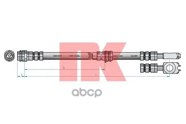 Brake hose 854791 NK art. | Автомобили и мотоциклы