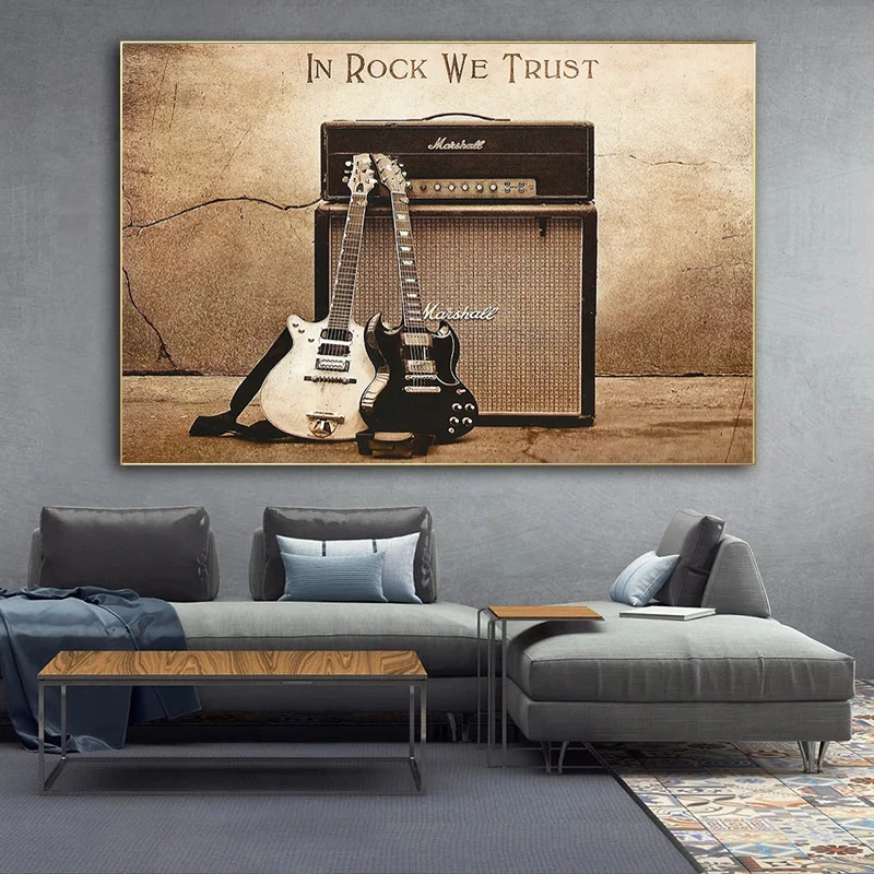 

Vintage Music Posters America Style Wall Art Canvas Painting Aesthetic Room Decor Posters and Prints Cuadros Picture Art Unframe