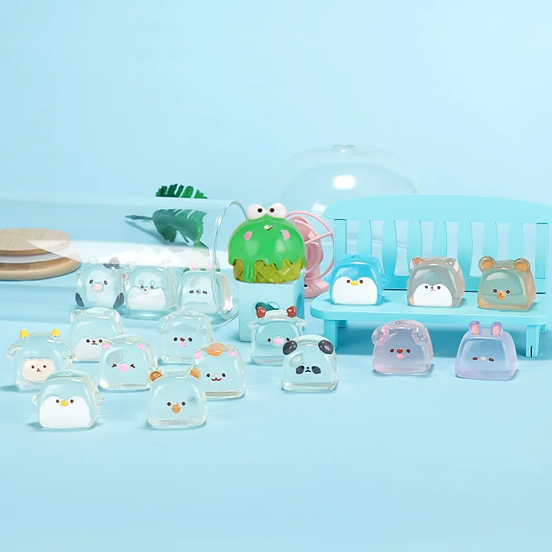

12Pcs/Set Cartoon Animal Ice Cube Blind Bag Cute Blind Box Collectible Doll Figure Birthday Gift Christmas Present Model Toys