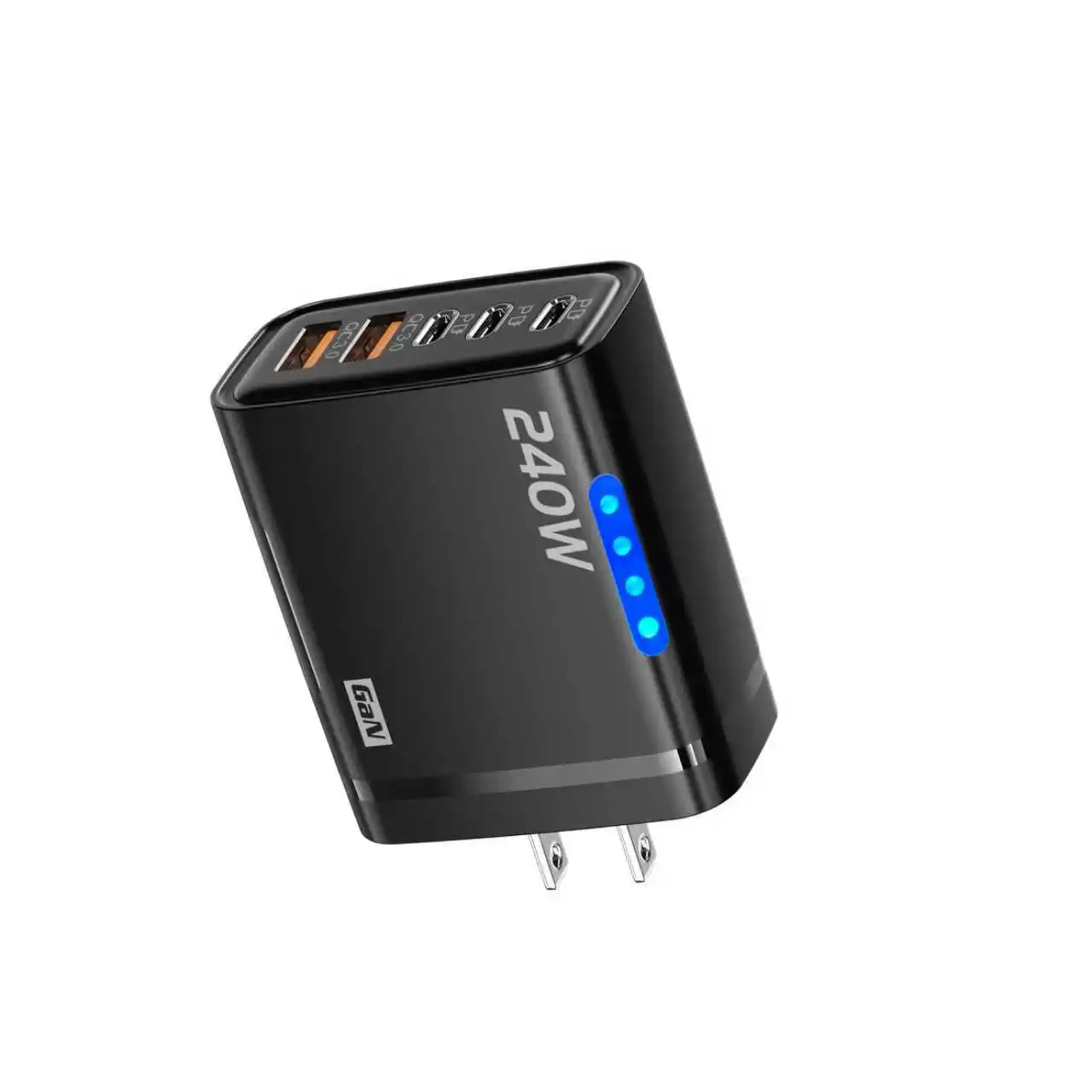 ตัวเลือกสินค้า อะแดปเตอร์ชาร์จ GaN 5 in 1 ชาร์จเร็ว 240W สำหรับ iPhone แล็ปท็อป Samsung