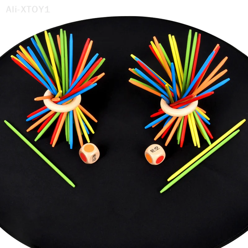 Balance & Fun Wooden Stick Toys Family Game For Kids, Adults & Seniors &ndash; Enhances Coordination, Focus Patience Training