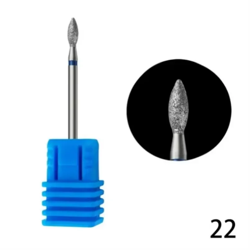1Pcs/lot Flame Nail Drill Bits Diamond Milling Cutter for Manicure Drill Bits for Russian Manicure Nails Cuticle Remove Tools 2