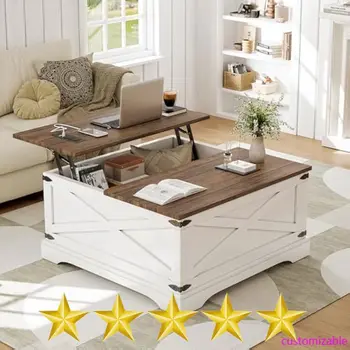 White Lift Top Coffee Table 1