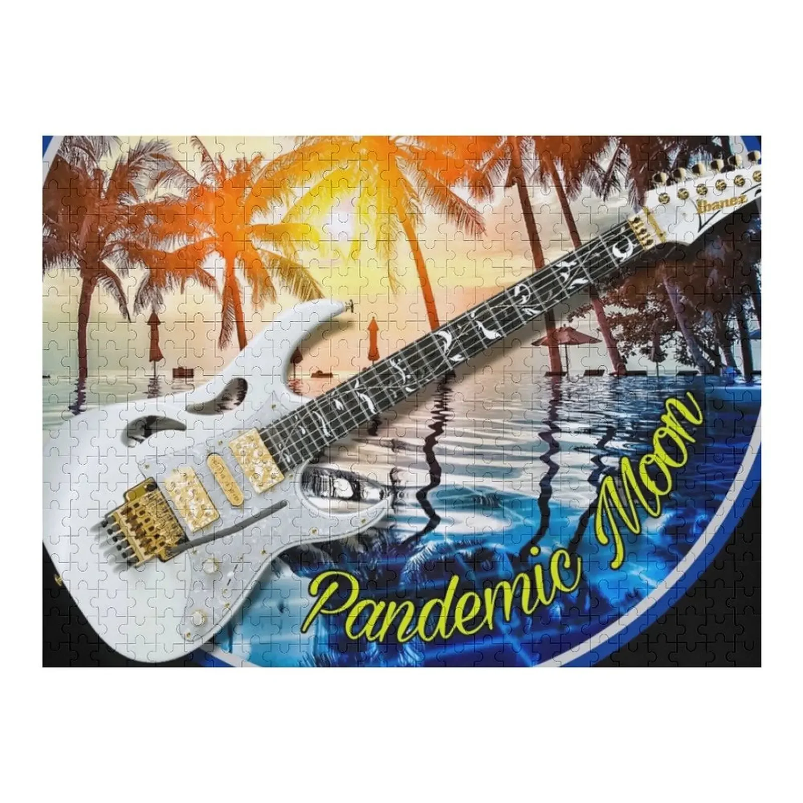 Pandemic Moon- Electric Sunset Jigsaw Puzzle Jigsaw Pieces Adults Custom Child Customized Picture Puzzle