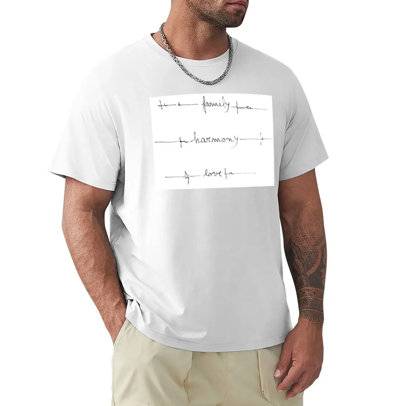

Family Harmony Love T-Shirt vintage Blouse oversized t shirts for men