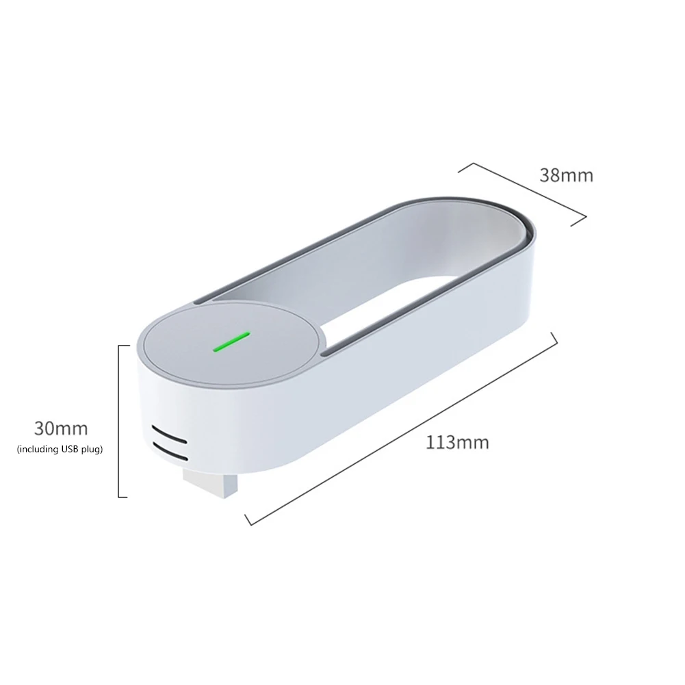 USB Rechargeable Air Ionizers Remove Dust Smoke Odor Air Purifier Desktop Purifier Freshener for Bedroom Office Kitchen