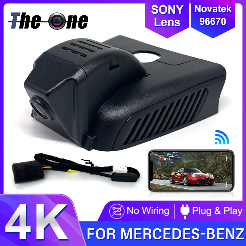 Nuovo! 4K Dashcam Night Vision Car Dvr Per Mercedes-Benz Classe A 180L 200L Per Mb Cla C118 180 200 19-22 Plug And Play Dash Cam
