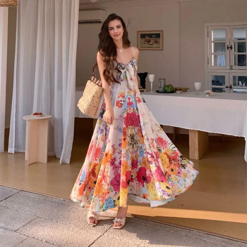 

2024Top Women's Summer PartyBeach Dresses Women Long Dress Suit Female Evening Elegant Party Dresses