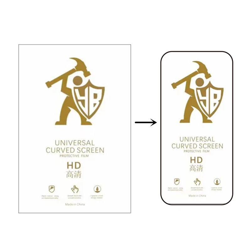 50pcs HD Hydrogel Film For All Phone Protecting Film Cutting Machine Clear Flexible Hydrogel HD Screen Protector Cutting Film