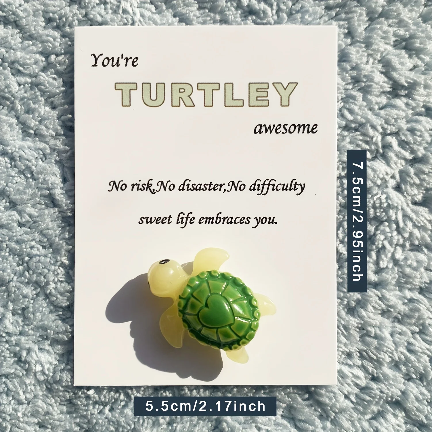 3D resin turtle greet card 1pc A little Pocket Hug Card Special Birthday Wedding Party Valentine's Day greeting cards