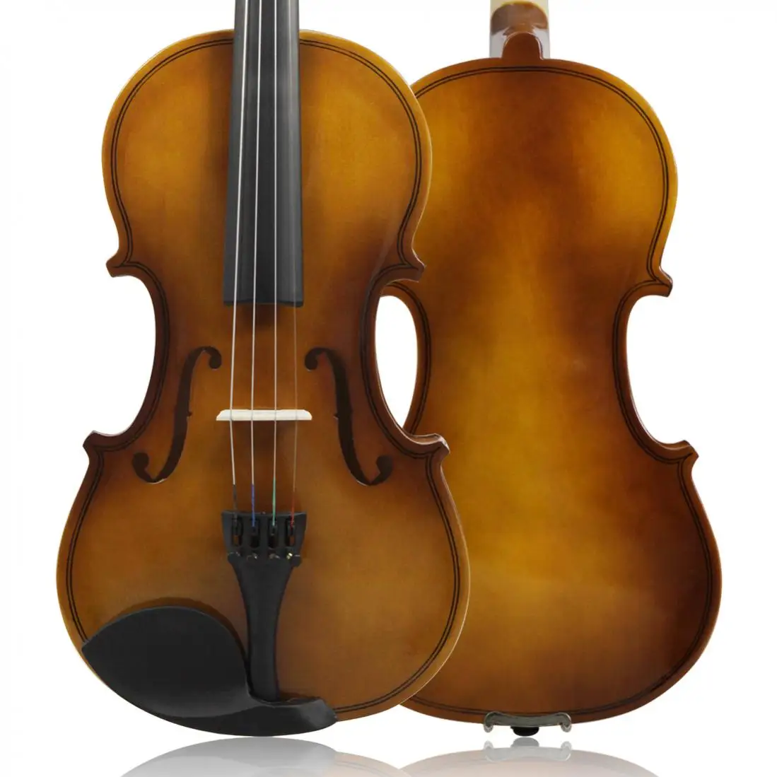 4/4 Acoustic Violin Retro Style Fiddle for Violin Beginner with Case Bow Rosin