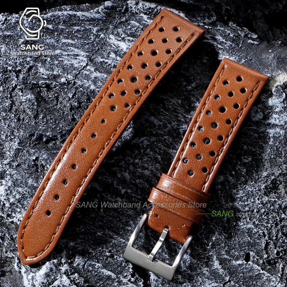 Vintage Calfskin Leather Watch Strap - Breathable Sport Bracelet Accessories