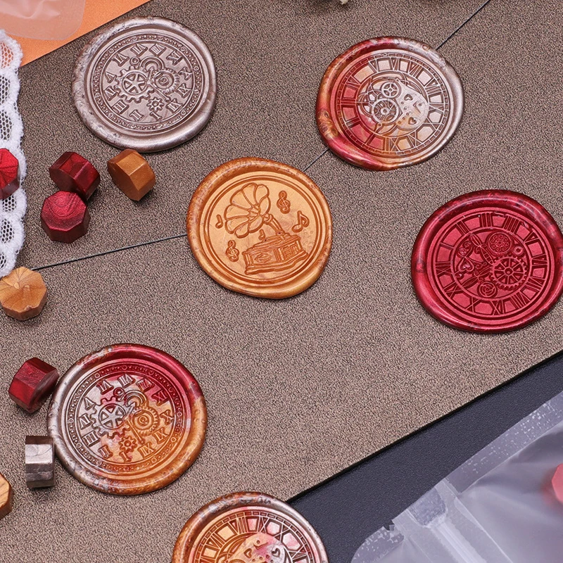 100 Stück metallische Siegelwachsperlen für Wachssiegelstempel, ideal für die Verzierung von Kartenumschlägen, Hochzeitseinladungen und Geschenkverpackungen – Detail 8