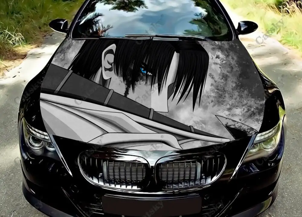 

Виниловая наклейка на капот автомобиля Rurouni Kenshin, декоративная виниловая пленка, наклейки на крышку двигателя, наклейка на боковую крышку автомобиля, наклейка, пленка