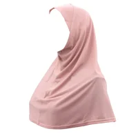 Plain Amira Muslim Women Hijab Instant Scarf Turban Islam Prayer Hijabs Head Wrap Turban Ramadan Arab Niqab Nikab Headscarf Hat