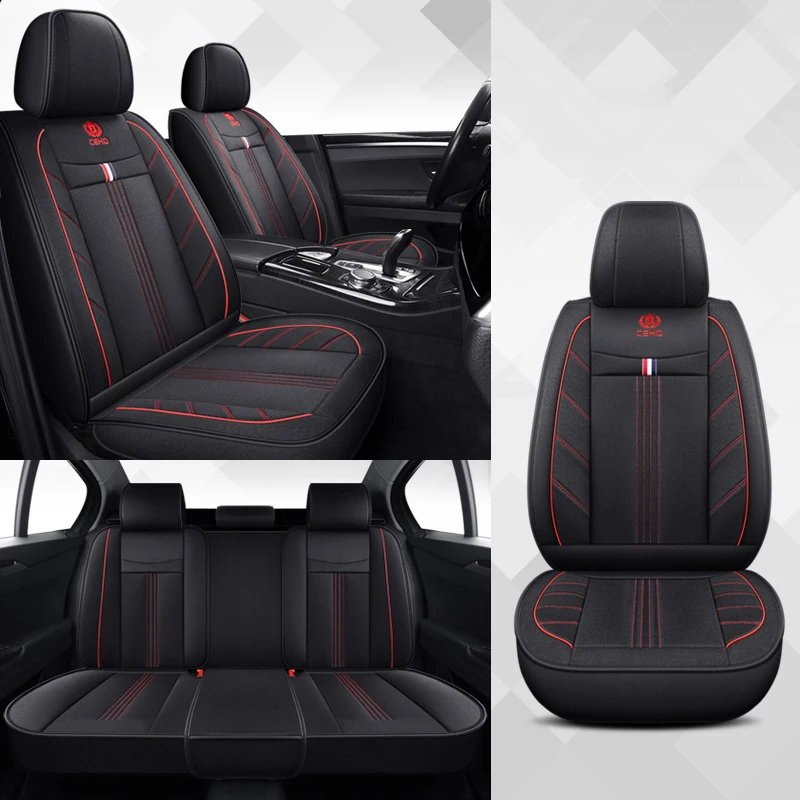 Car Seat Covers Full Set Universal For Audi A4 B9 Q2 A5 A3 8v 8p 8l Sportback A6 C5 Q3 Q5 A1