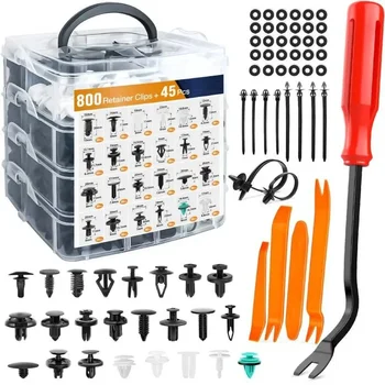 Black Nylon Fastener Clips 1